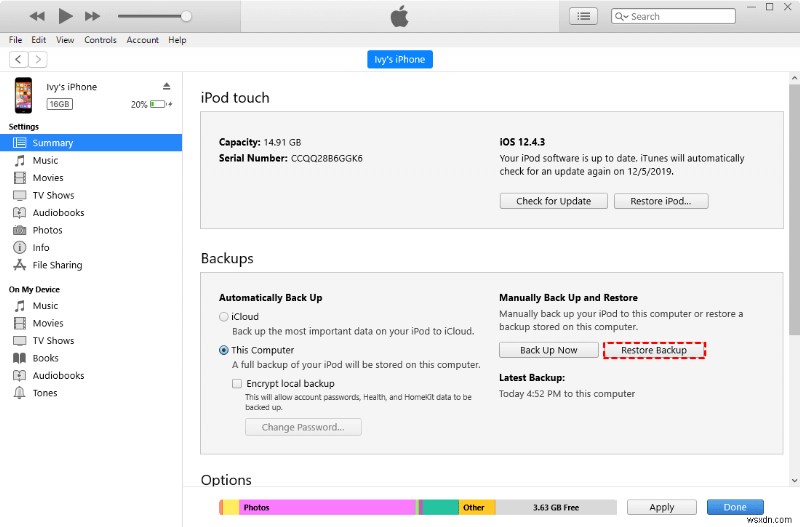 iPhone 14 iTunes 백업 및 복원 완벽 가이드: 단계별 방법부터 유용한 대안까지