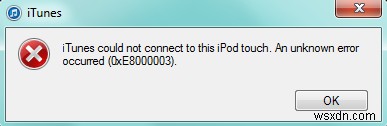 iTunes  이 iPod Touch에 연결할 수 없습니다  오류, 5가지 방법으로 빠르게 해결