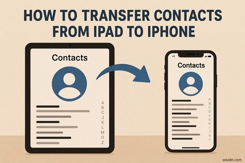 iPad에서 iPhone으로 연락처 옮기는 완벽 가이드 – 빠르고 안전한 5가지 방법