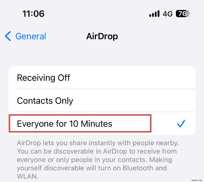 iOS 16/17에서 AirDrop  대기 중 에 멈추는 현상 해결하는 빠른 방법