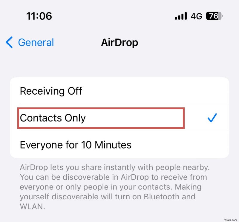 iOS 16/17에서 AirDrop  대기 중 에 멈추는 현상 해결하는 빠른 방법