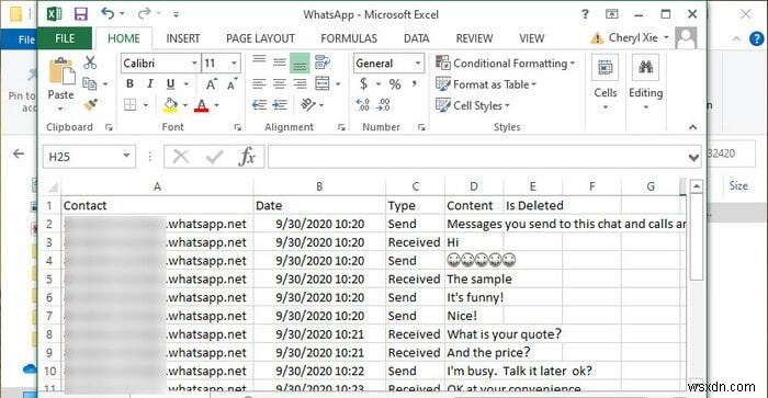 WhatsApp 메시지를 엑셀(Excel)로 내보내는 방법, 단계별 완벽 가이드