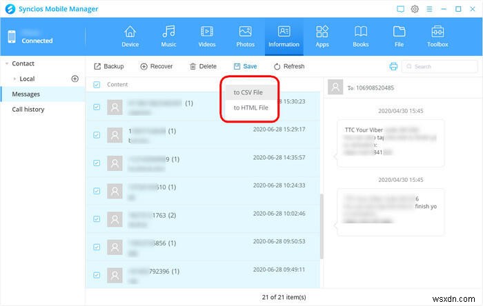 법정 증거로 활용하기 위한 아이폰 문자 메시지 내보내기 및 인쇄 방법