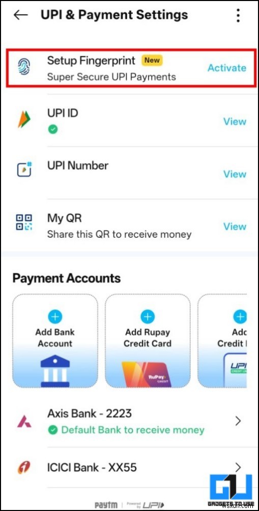 UPI PIN 없이 결제하기! Paytm·PhonePe·Amazon Pay에서 지문 UPI 활성화하는 방법