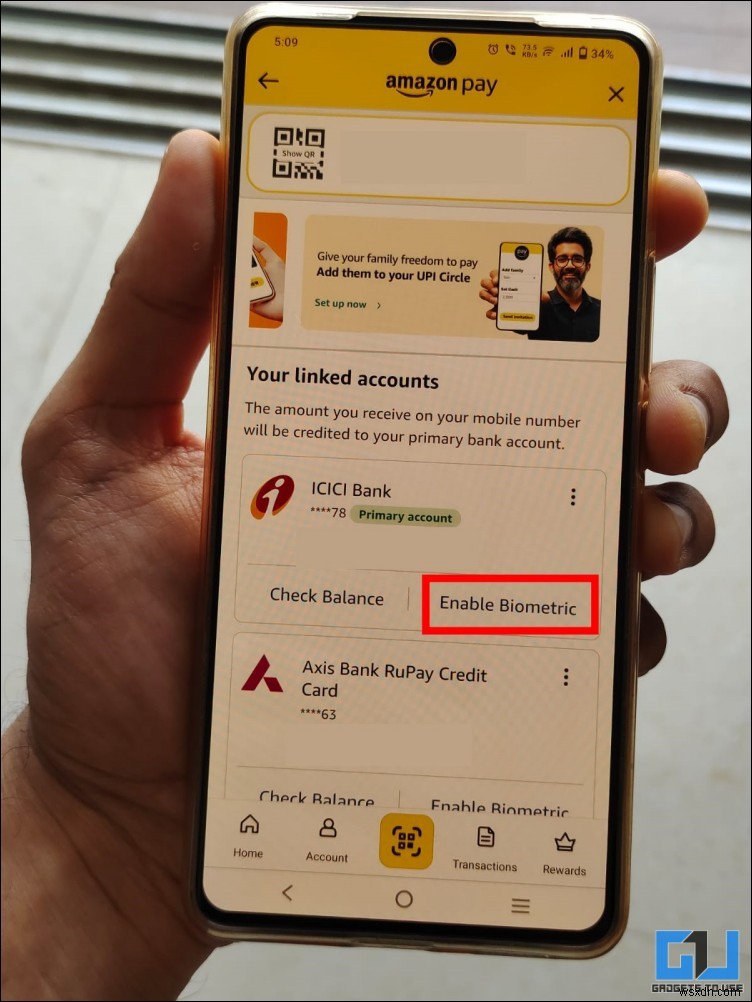 UPI PIN 없이 결제하기! Paytm·PhonePe·Amazon Pay에서 지문 UPI 활성화하는 방법