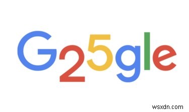 구글 25번째 생일, 인터랙티브 이스터에그와 두들 여정으로 함께 축하해요