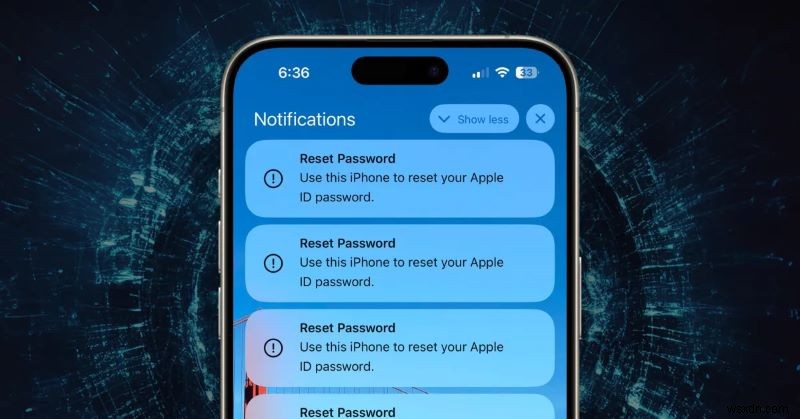 iPhone에 갑자기 뜨는  이 iPhone으로 Apple ID 비밀번호 재설정  알림, 5가지 해결 방법