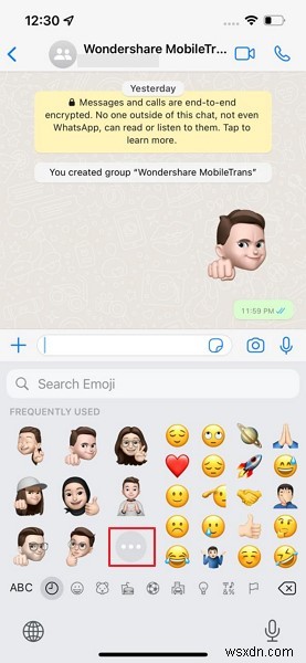 아이폰 WhatsApp에서 미모티콘 스티커 보내는 방법, 단계별 완벽 가이드