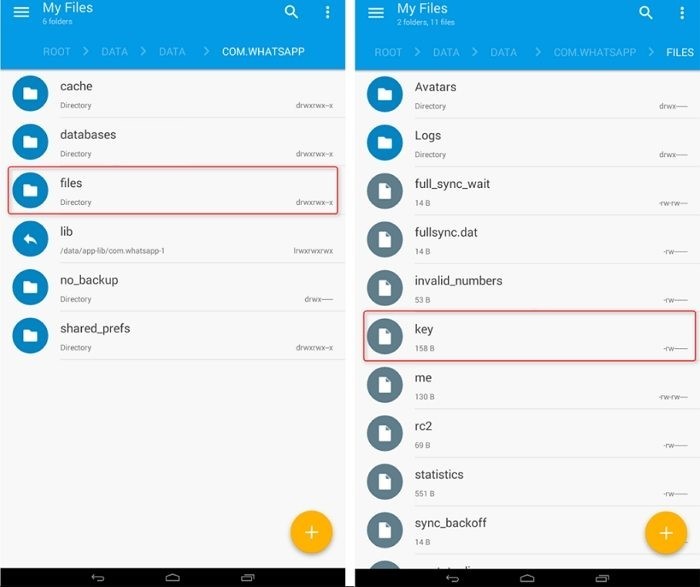 WhatsApp Crypt14 데이터베이스 파일을 안전하게 해독하고 보는 방법