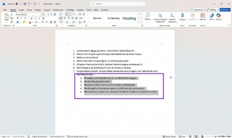 Microsoft Word에서 번호 매기기 재설정하는 방법: 초보자도 따라 하는 4가지 방법