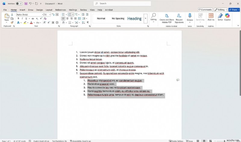 Microsoft Word에서 번호 매기기 재설정하는 방법: 초보자도 따라 하는 4가지 방법