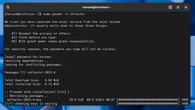 Arch Linux 미러리스트 업데이트 완벽 가이드: reflector부터 자동화까지