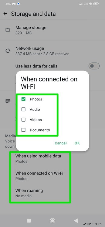 WhatsApp 자동 다운로드 끄고 휴대폰 저장 공간 확보하는 완벽 가이드