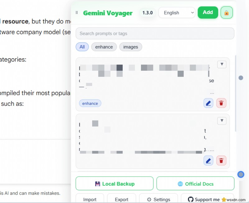 Gemini Voyager로 Gemini의 답답한 UI를 강력한 생산성 도구로 바꾸는 방법