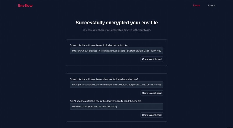 Envflow 구축기: Laravel과 Upstash Redis로 환경 변수를 안전하게 공유하는 방법