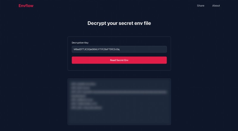 Envflow 구축기: Laravel과 Upstash Redis로 환경 변수를 안전하게 공유하는 방법