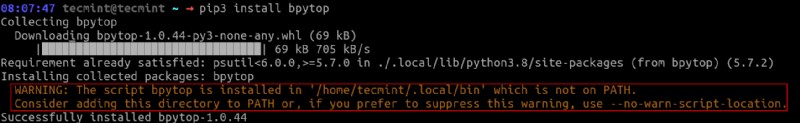 BpyTOP: Linux와 macOS를 위한 강력한 파이썬(Python) 기반 시스템 모니터