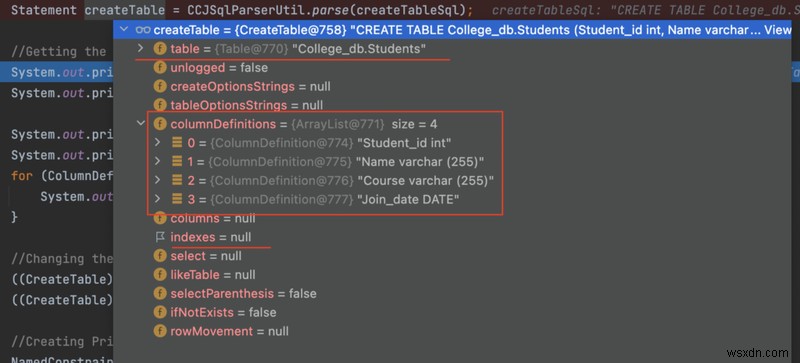 JSqlParser로 CREATE TABLE 문에 기본 키(PRIMARY KEY) 추가하기