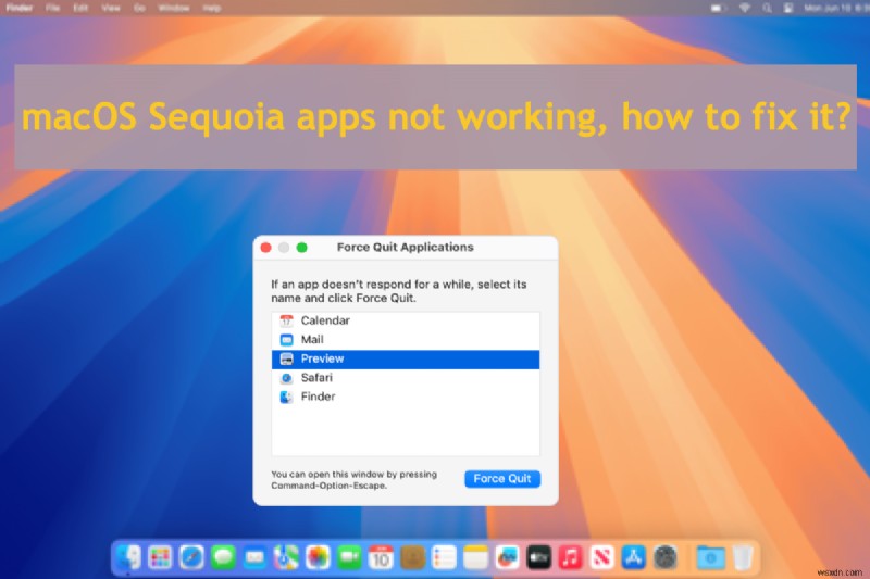 macOS Sequoia에서 앱이 작동하지 않을 때? 원인과 단계별 해결 방법 총정리