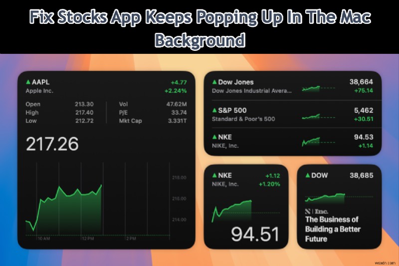 macOS 주식(Stocks) 앱 자동 실행 문제 해결 – 백그라운드 팝업 완전히 없애는 방법