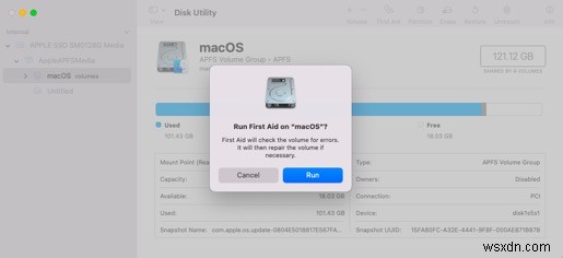 맥  선택한 디스크의 macOS를 다시 설치해야 합니다  오류 해결 방법