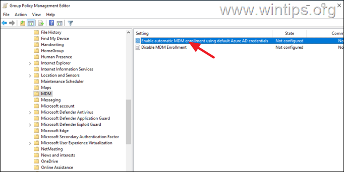 Microsoft 365 및 Intune에서 장치 관리를 활성화할 수 없습니다 오류(80192EE7 / -2145833241) 해결 방법