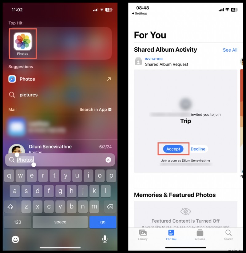 아이폰에서 공유 iCloud 앨범 초대 수락하는 방법: 초간단 가이드