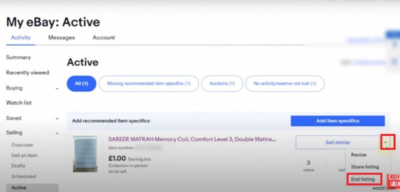 eBay 목록 빠르게 삭제하는 방법: 단계별 완벽 가이드