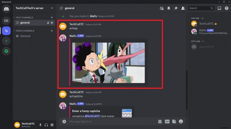 디스코드에 Waifu 봇 추가하는 완벽 가이드: 애니메이션 커뮤니티를 한 단계 끌어올리기