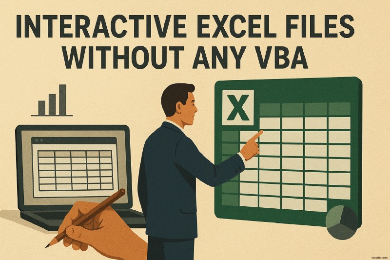 VBA 없이 대화형 Excel 통합 문서 만들기: 초보자도 따라 하는 단계별 완벽 가이드