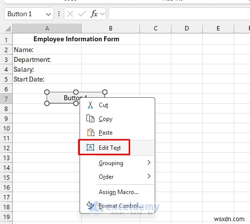 VBA와 이름 정의 범위(Named Range)로 자동 초기화되는 Excel 입력 양식 만들기