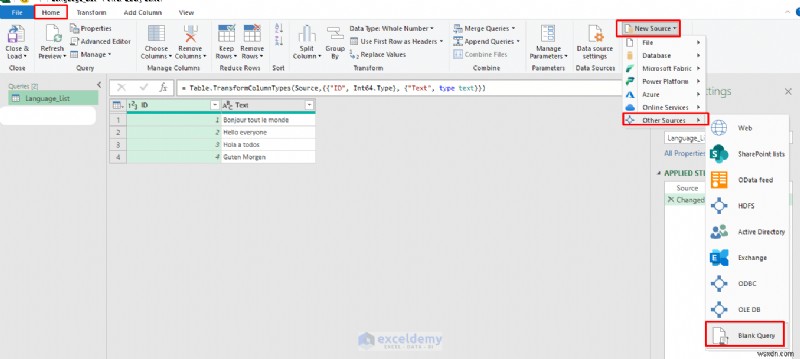 파워 쿼리와 VBA로 엑셀(Excel) 셀 언어 자동 감지하기