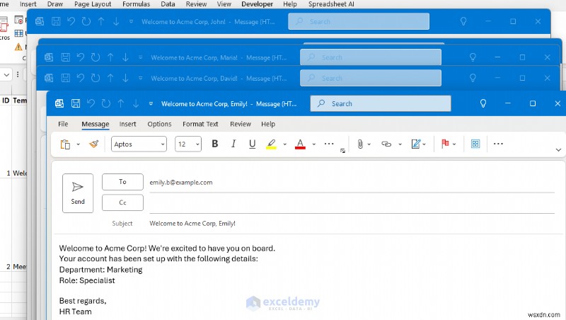 엑셀(Excel) 템플릿으로 동적 이메일 생성기 구축하기 – VBA 자동화 완벽 가이드