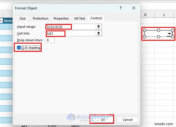 VBA 없이 Excel 양식 컨트롤로 대화형 대시보드 만드는 방법