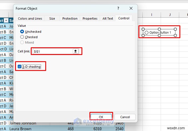 VBA 없이 Excel 양식 컨트롤로 대화형 대시보드 만드는 방법