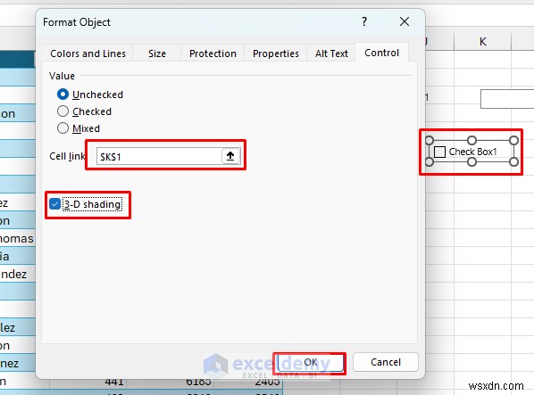 VBA 없이 Excel 양식 컨트롤로 대화형 대시보드 만드는 방법