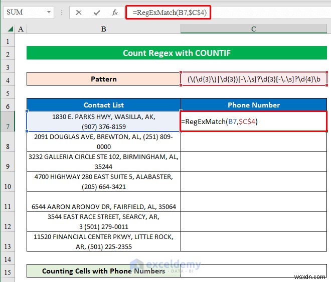 엑셀에서 COUNTIF로 정규식(Regex) 패턴 개수 세기 – 단계별 완벽 가이드
