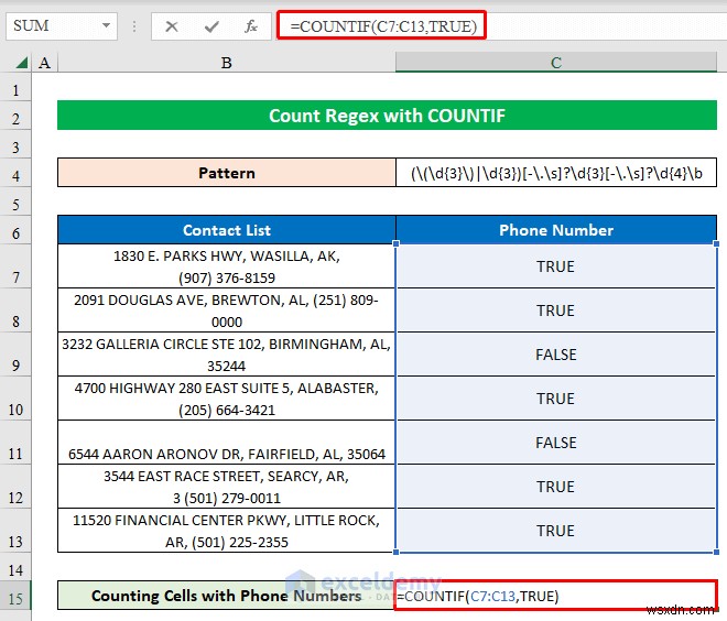 엑셀에서 COUNTIF로 정규식(Regex) 패턴 개수 세기 – 단계별 완벽 가이드