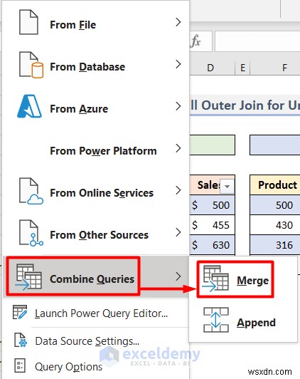 Excel 풀 아우터 조인(Full Outer Join) 완벽 가이드: 파워 쿼리 단계별 자습서