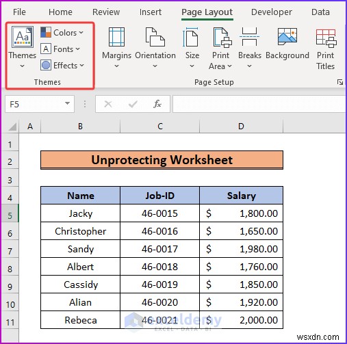 Excel 페이지 레이아웃 탭이 회색으로 비활성화될 때? 4가지 빠른 해결 방법