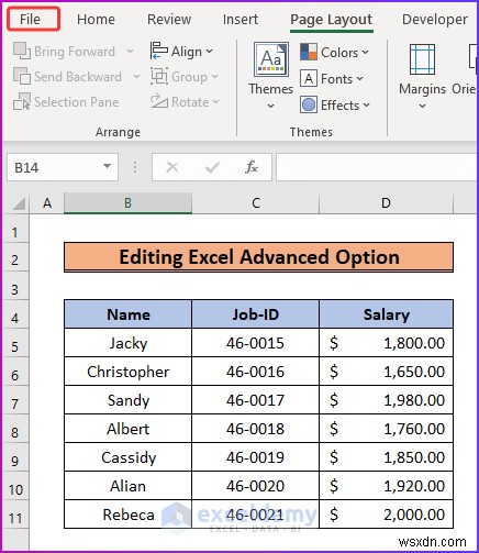 Excel 페이지 레이아웃 탭이 회색으로 비활성화될 때? 4가지 빠른 해결 방법