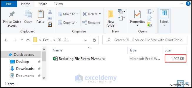 피벗 테이블 하나로 Excel 파일 용량 빠르게 줄이는 방법 (3단계 완전 정리)