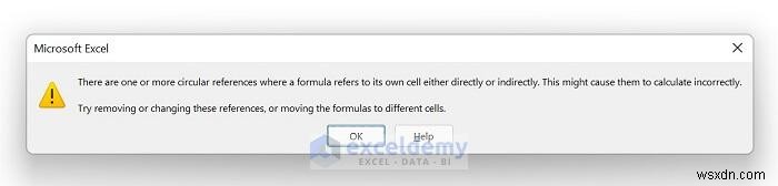 엑셀에서 순환 참조 제거하는 2가지 간단한 방법