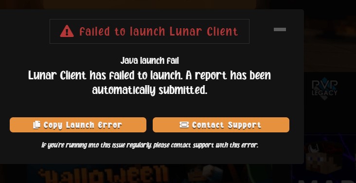 윈도우에서 Lunar Client 실행 실패 오류 해결 방법 – 단계별 가이드