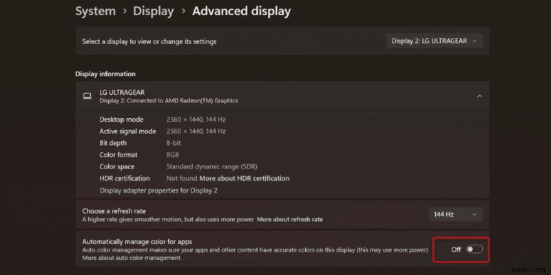 Windows 11 앱 자동 색상 관리(ACM) 활성화 방법 – 단계별 완벽 가이드