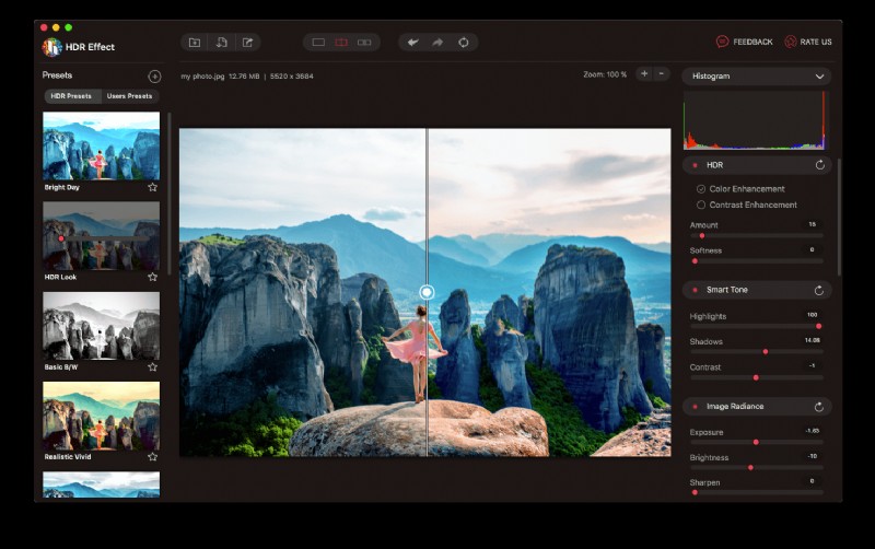 전문적인 HDR 편집으로 Mac 사진을 한 단계 업그레이드하세요