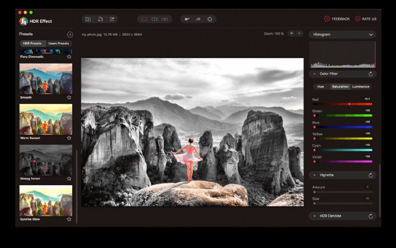 전문적인 HDR 편집으로 Mac 사진을 한 단계 업그레이드하세요