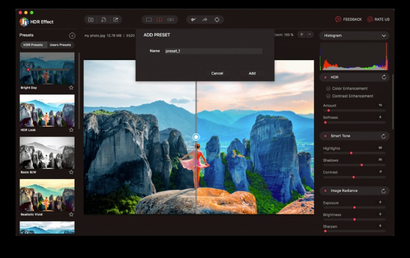 전문적인 HDR 편집으로 Mac 사진을 한 단계 업그레이드하세요
