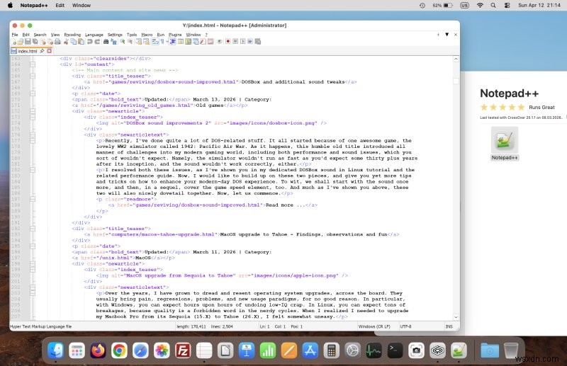 맥용 CodeWeavers CrossOver 리뷰: macOS에서 Windows 앱을 매끄럽게 실행하기
