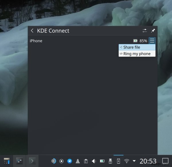 KDE Connect로 로컬 음악 파일을 아이폰에 손쉽게 전송하는 방법